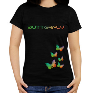 Kaos Butterfly - Rainbow