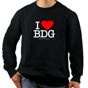 Jaket Sweater I Love BDG