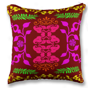 Bantal Batik Digital Motif Flora