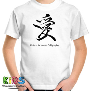 Kaos Cinta - Kaligrapi Jepang