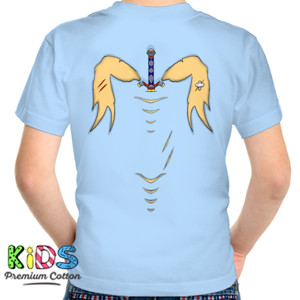Kaos Desain sobek dan pedang