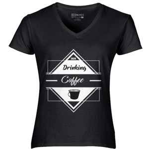 Kaos Kaos Drinking Coffee