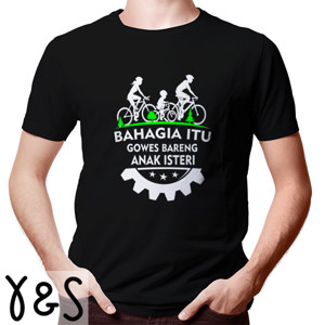 Kaos Kaos Sepeda Bahagia Itu Gowes