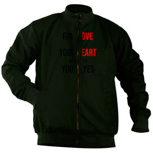 Jaket Bomber Fid love with your heart ge62