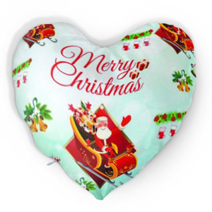 Bantal Hati Merry Christmas Santa Clause