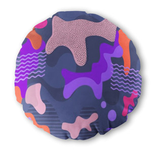 Bantal Bulat Abstract pattern / pola abstrak
