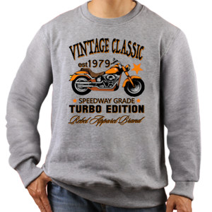 Jaket Sweater Harley Vintage - Turbo Edition 