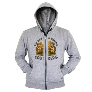 Hoodie Zipper Pork Eating Crusaders