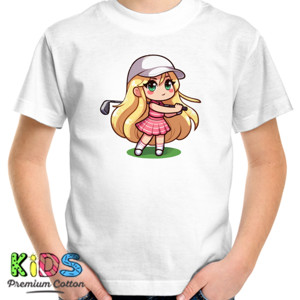 Kaos Little Golfer Girl