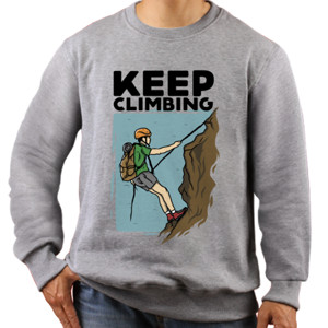 Jaket Sweater Keep Climbing
