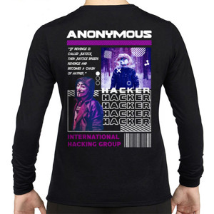 Kaos Anonymous Streetwear Woman Lengan Panjang