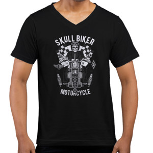 Kaos  kaos biker skull biker