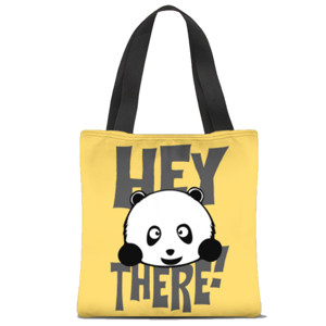 Tas Tote Fullprint Hey There Panda