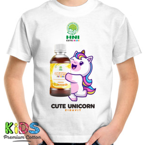 Kaos Zidavit Cute Unicorn HNI