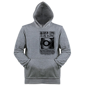 Jaket Hoodie Kaos Disc Record - Gray (SB8MB)