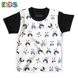 Kaos Anak Full-Print Panda