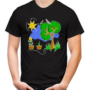 Kaos pemandang Black