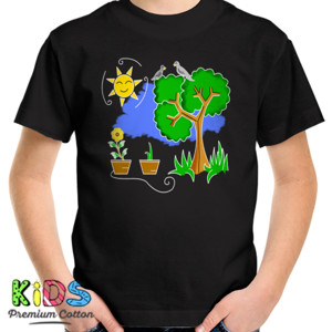 Kaos pemandang Black