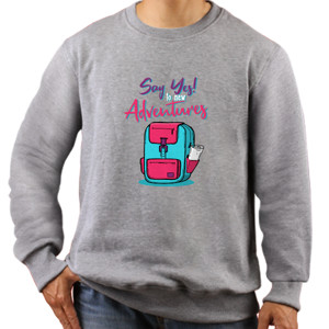 Jaket Sweater Tipografi Adventure
