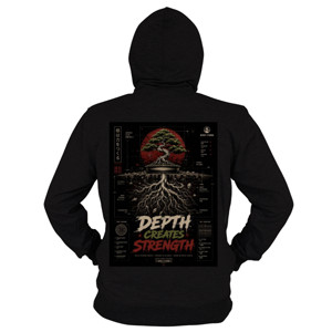 Hoodie Zipper DEPTH CREATES STRENGTH
