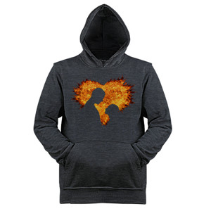 Jaket Hoodie Love Burns