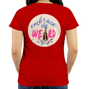 Kaos Embrace Your Weird, 1 nanas pink (hanya belakang)