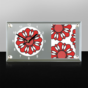 Jam Meja Bunga Merah (Red Flower)