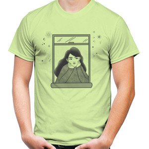 Kaos Girl in Window T-shirt