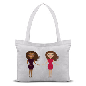 Tas Tote Gadis senang berdua
