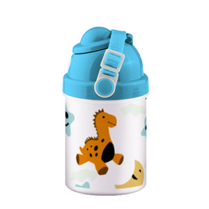 Botol pola dinosaurus, bulan, dan bintang