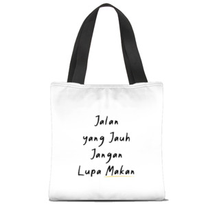 Tas Tote Fullprint Jangan Lupa Makan