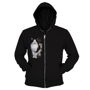 Hoodie Zipper Cats T-Shirt Design