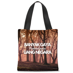 Tas Tote Fullprint tas banyak gaya