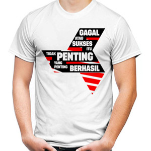Kaos Kaos Pria "BERHASIL"