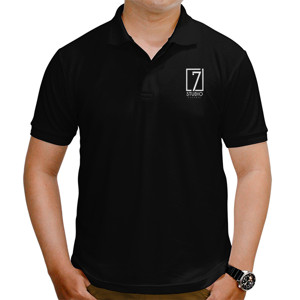 Kaos Polo 7 studio depan belakang