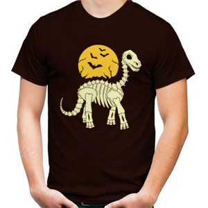Kaos Tulang dinosaurus menjelang malam