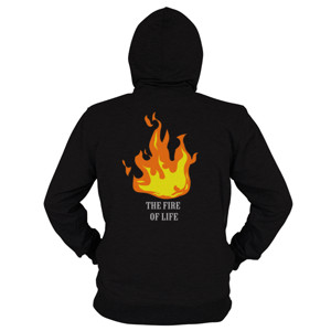 Hoodie Zipper Fire