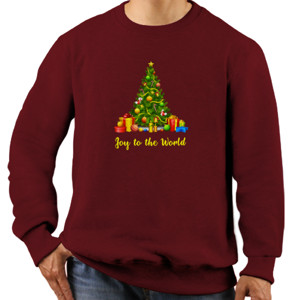 Jaket Sweater Joy the World Christmas Tree
