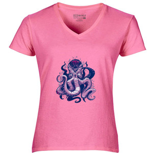 Kaos Purple Octopus