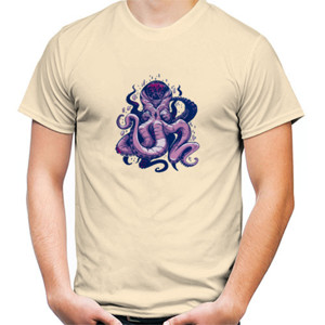 Kaos Purple Octopus