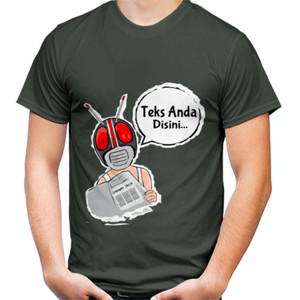 Kaos Mask Rider Nganggur