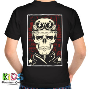 Kaos SMILING SKULL back print