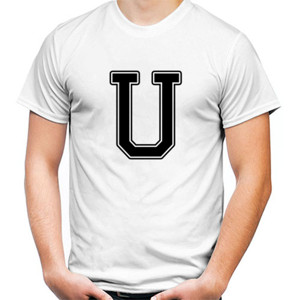 Kaos Kaos Huruf U Keren