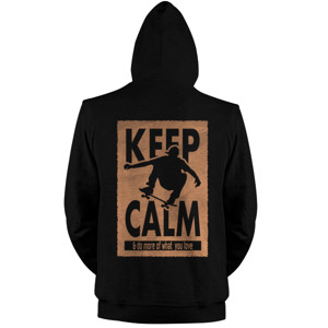 Jaket Hoodie KEEP CALM AND DO MORE OF WHAT YOU LOVE back print 