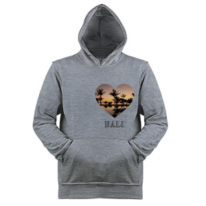 Jaket Hoodie Love Bali Gambar Pemandangan Sunset Keren