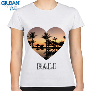 Kaos Love Bali Gambar Pemandangan Sunset Keren