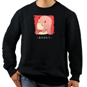 Jaket Sweater Zero Two Arigatou