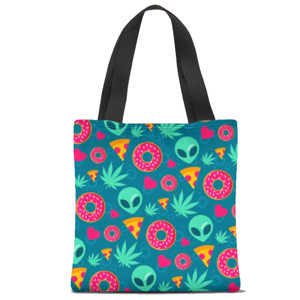 Tas Tote Fullprint Alien donat