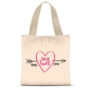 Tas Tote Fullprint Your My Heart Love