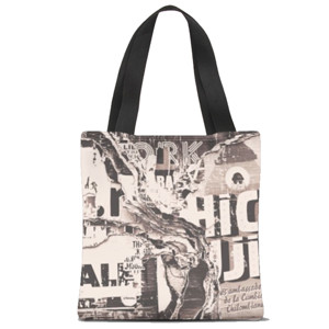 Tas Tote Fullprint Urban Wall